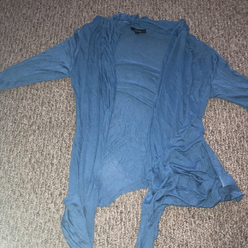 Blue cardigan